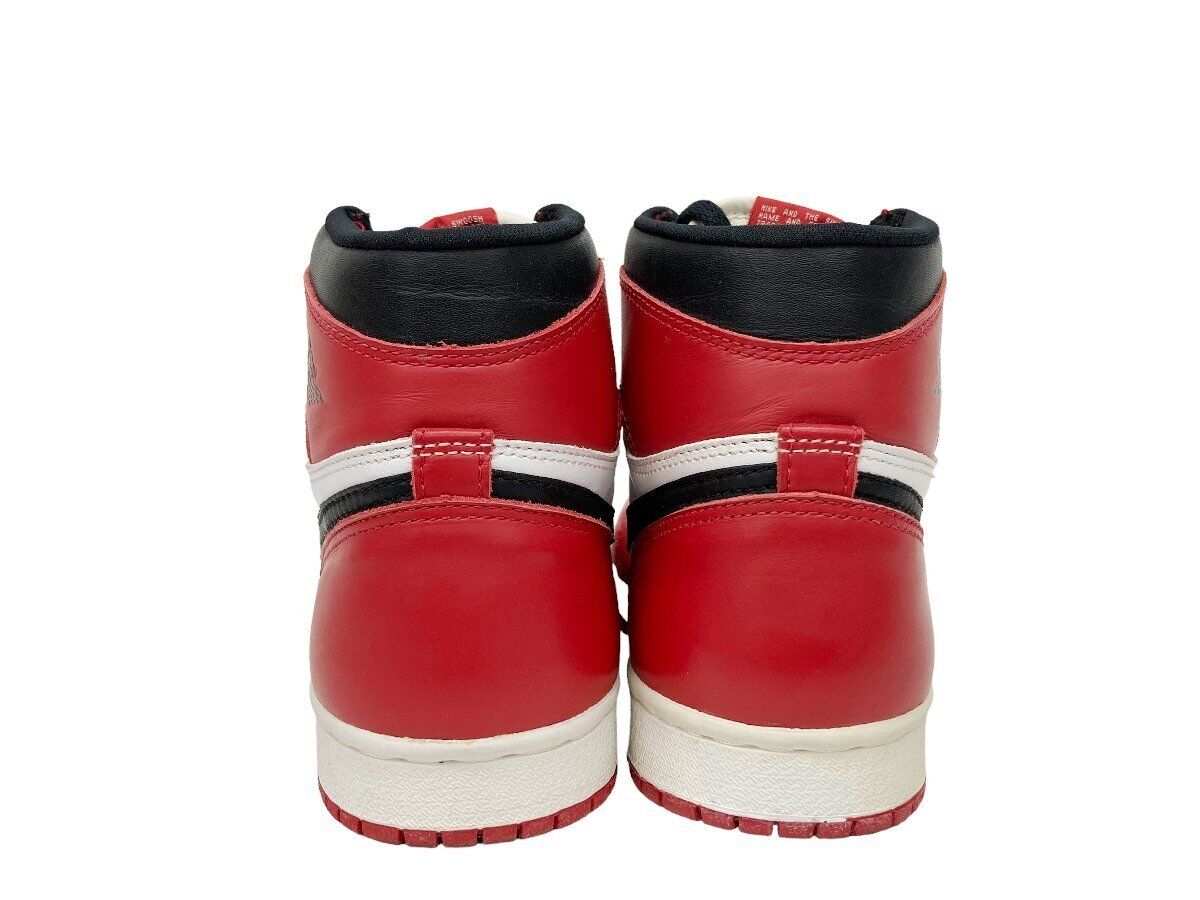 NIKE AIR JORDAN 1 CHICAGO White x Red x Black US8.5 Made in NIKE AIR JORDAN 1 CHICAGO White x Red x Black US8.5 Made in