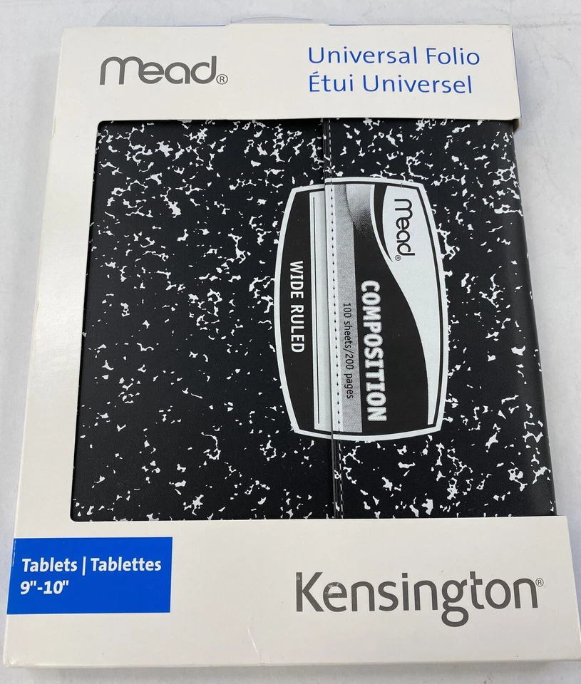 Mead Trapper Keeper Black Composition Folio Universal Case For 9" to 10" Tablet - Image 2 of 4