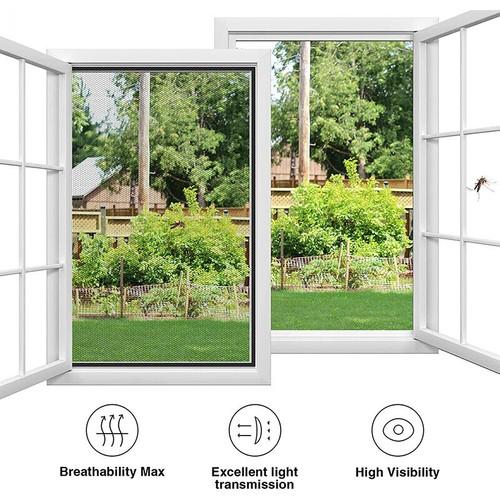 UK Magnetic Window Insect Screen Mesh Net Fly Mosquito Bug Netting Moth Cover - Picture 8 of 21