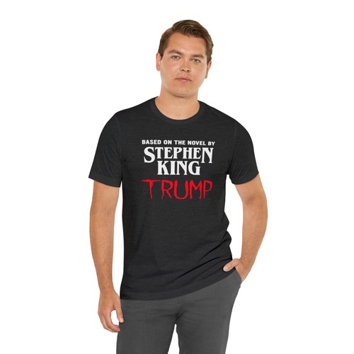 Stephen King American Horror Story Donald Trump Funny Parody T-Shirt - Picture 8 of 9
