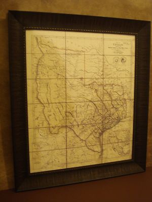 1841 REPUBLIC OF TEXAS MAP FRAMED - JOHN ARROWSMITH