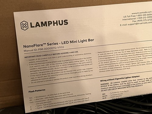 NanoFlare NFMB40 12" 40W Amber LED Strobe Mini Light Bar for Tow Truck Vehicle - Picture 2 of 19