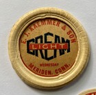 VINTAGE ANTIQUE MILK BOTTLE CAPS LOT OF 7 DAIRY FARMS AMERICANA — photo 8