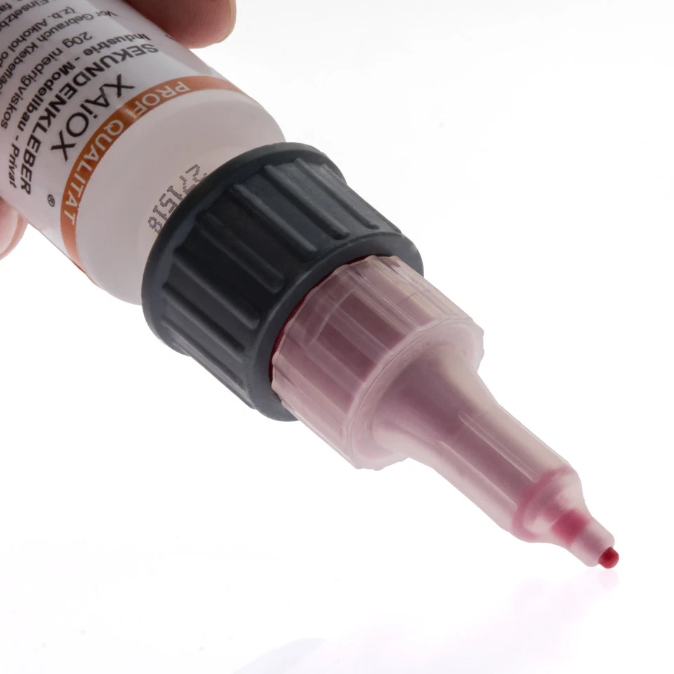 3x Sekundenkleber Cyanacylat Superkleber 20g Patent-Verschluss dünnflüssig klar - Bild 4 von 4