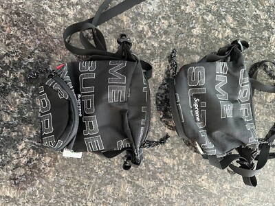 Authentic Supreme Cordura Black Small Shoulder Utility Cross Neck