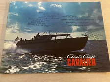 Chris Craft 1961 Cavalier Vintage Sport Boat Brochure / Catalog