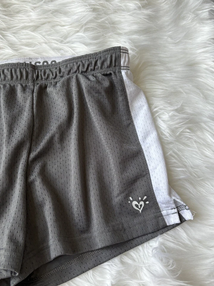 Justice Girls talla Pantalones cortos deportivos clásicos grises 10. Exc. Estado Foto 3 de 4