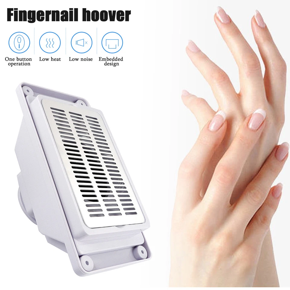 Desk Embedded Nail Dust Collector Machine Nail Vacuum Dust Extractor Suction Fan