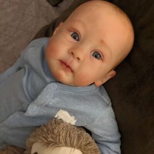 23'' Realistic Lifelike Reborn Baby Dolls Soft Vinyl Body Doll Newborn