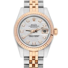 Rolex Lady-Datejust 26mm Stainless Steel & Rose Gold 179171 Meteorite Diamond
