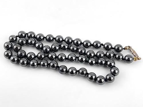Black Pearls Necklace 8mm Peacock Cultured South Seas 20" - Picture 3 of 8
