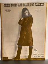 These boots are made for walking sheet music by Lee Hazelwood  Nancy Sinatra