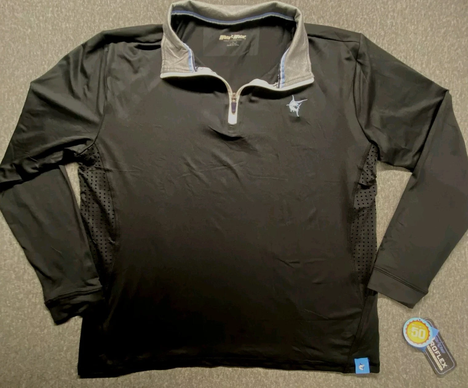 White Water Monterey Quarter Zip Shirt Men's Sz Large & XL - NWT - UV PROTECTION