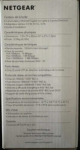 NETGEAR Business 5 Port Gigabit Ethernet Unmanaged Switch (GS605) NEW In BOX. - Picture 2 of 6