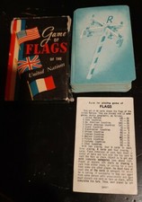 Vintage Russell Card Game Of Flags Of The United Nations 153-6 made in usa
