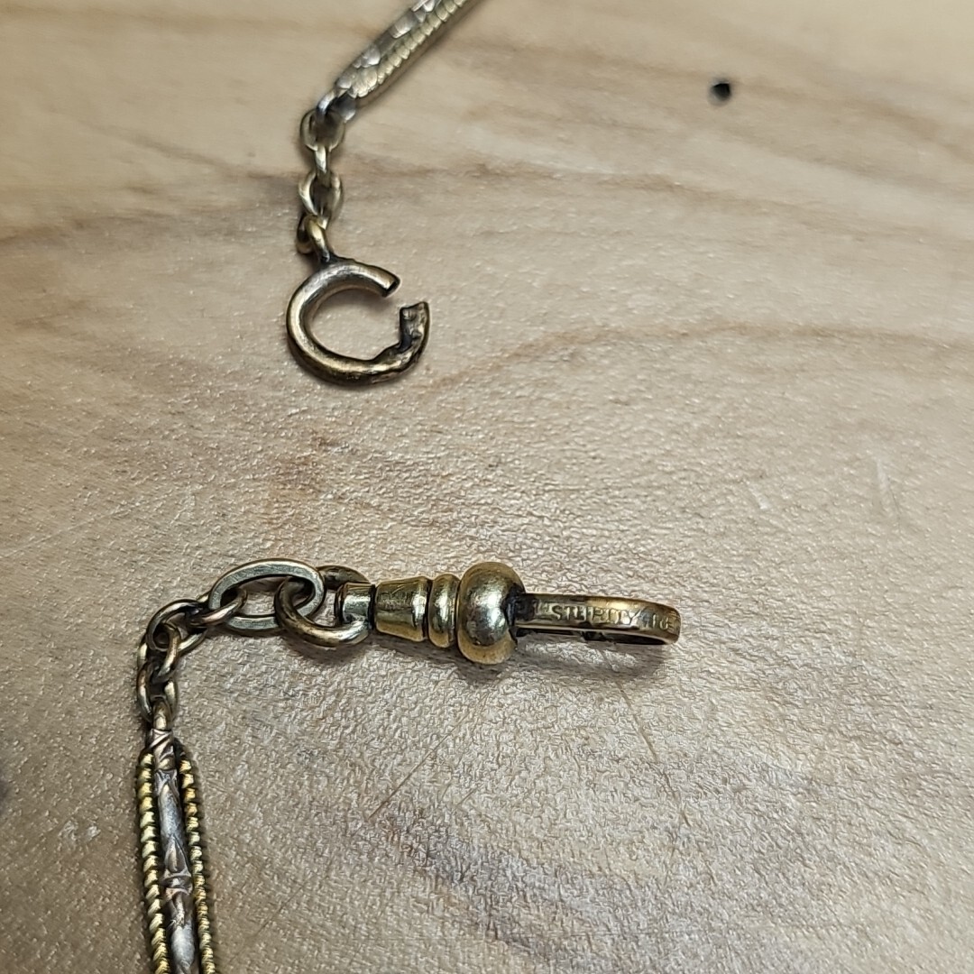Vintage Gold Plated Pocket Watch Chain Sturdy Regular 13in X919 | eBay