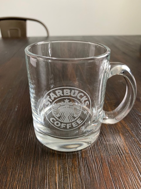 clear starbucks mug