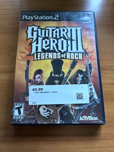 Guitar Hero 3 III: Legends of Rock - PS2 - COMPLETE