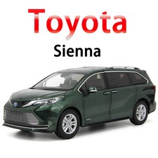 Toyota Sienna 2022 escala 1:18 verde diecast modelo coche juguete regalo colección Paudi