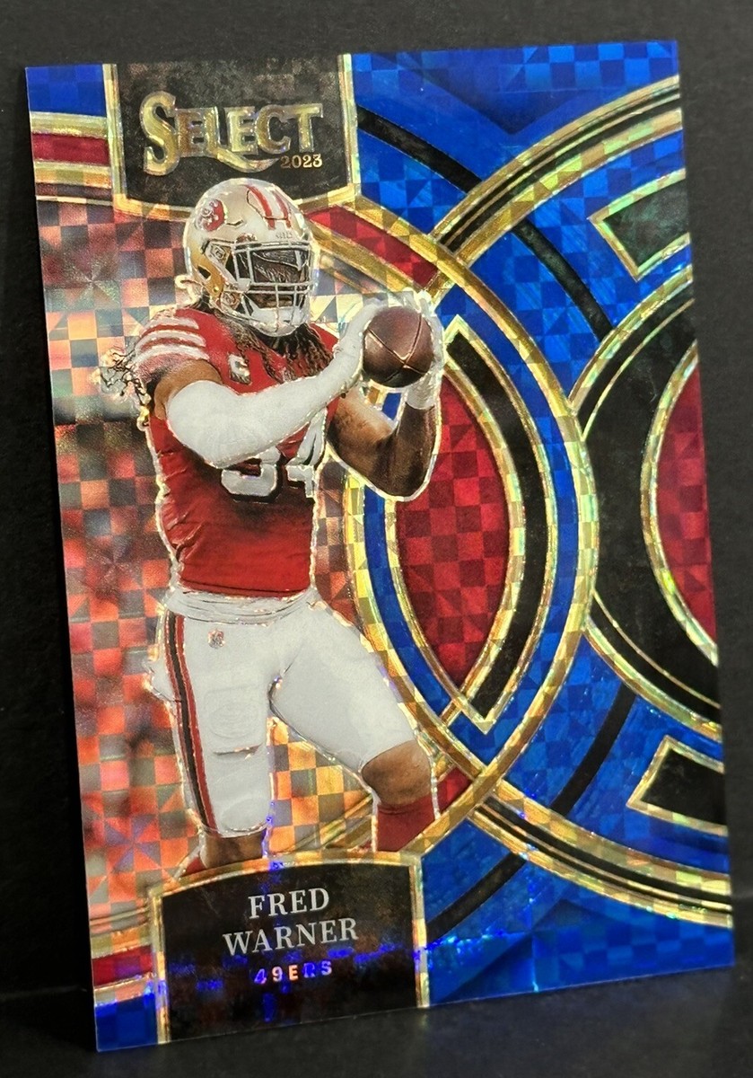 2023 Panini Select Football 49ers Fred Warner Premier Blue