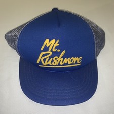 Vintage 70/80s Mt Rushmore Mesh Snapback Souvenir Triangle Headwear Trucker Hat
