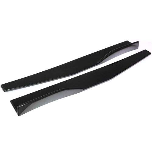 JUPES LATÉRALES NOIRES UNIVERSELLES voiture séparateurs à bascule diffuseur ailes d'aile - Photo 4/10