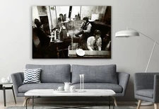 Blues Rock Music The Beatles Members Recording Studio Musicians Canvas Décor