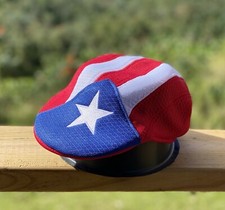 PUERTO RICO FLAG Beret Boina Embroidery Star