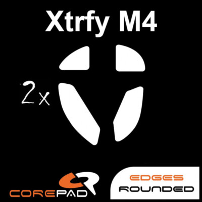 Corepad Skatez XTRFY M4 Ersatz Mausfüße Hyperglides Hyperglide Teflon PTFE