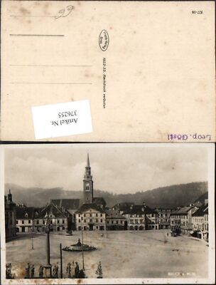 376255,Bruck an d. Mur Hauptplatz Stadtamt Rathaus Kirche Brunnen