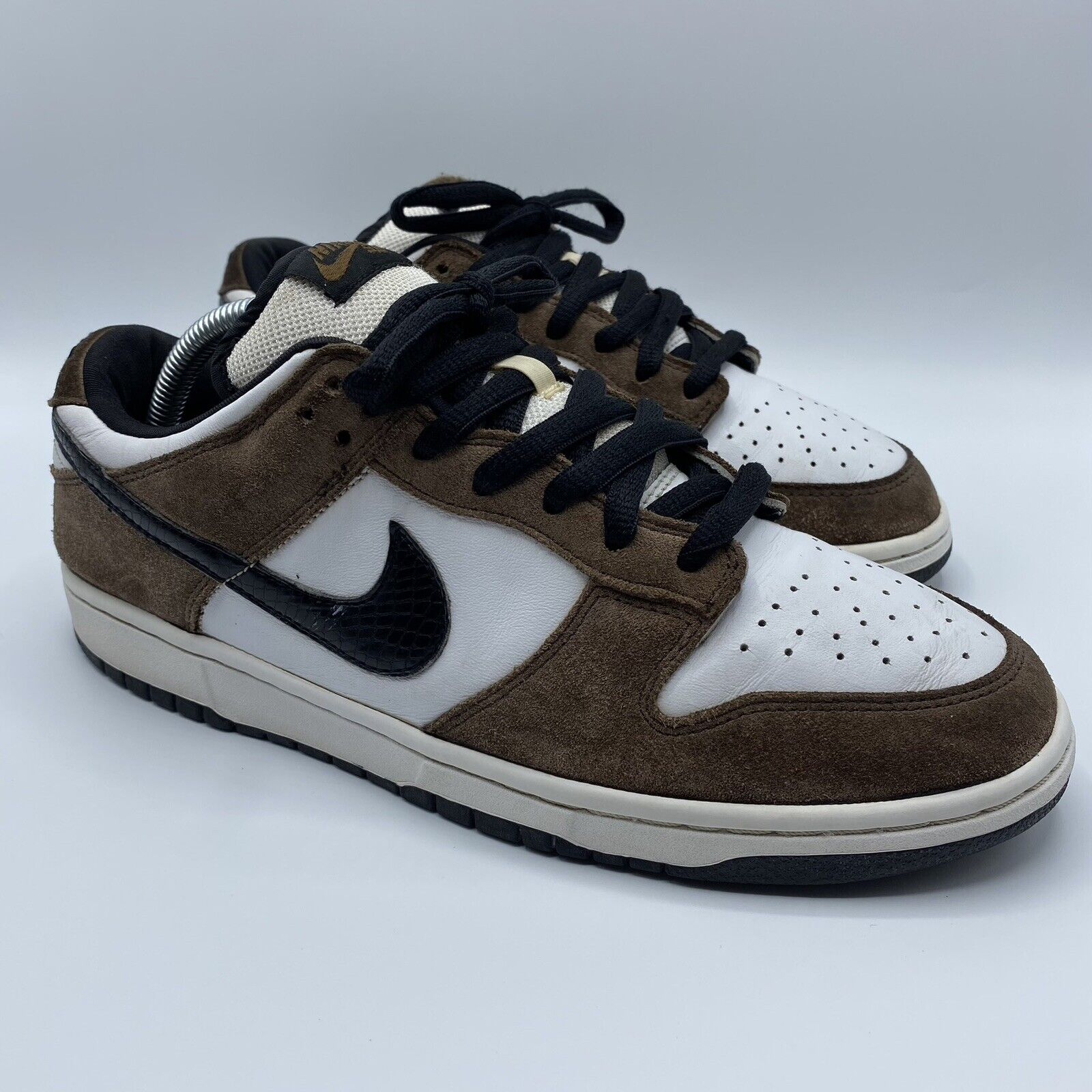 SB Dunk Low White Black Trail End Brown Men 9 (SHIPS TODAY!) | eBay