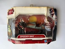 Star Wars The Clone Wars Speeder Bike With Count Dooku       READ