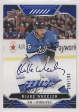 2019 Upper Deck MVP Puzzle Back Blue Script Achievements /100 Blake Wheeler #11