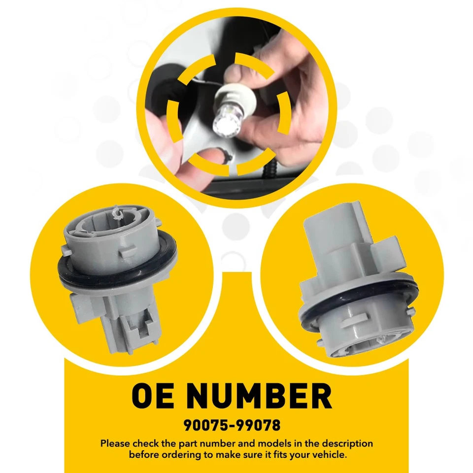 Enchufe de lámpara de señal de giro Fit Toyota 4RUNNER COROLLA CAMRY TACOMA PICKUP SCION TC Foto 2 de 4