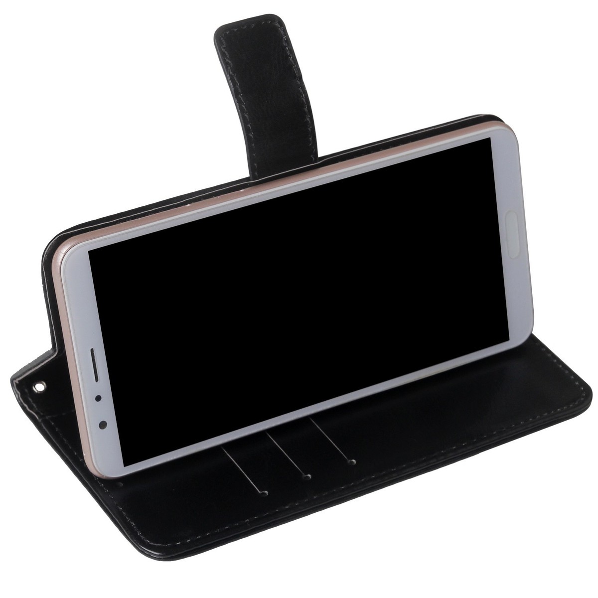 FLIP PREMIUM LEATHER PHONE COVER CASE FOR SOLANA SAGA SEEKER