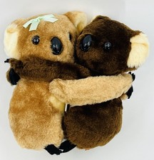 Vintage Dakin Hugging Koala Bears Plush Set 1978 Stuffed Animals