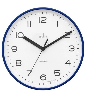 200 mm Runwell Wanduhr, mitternachtsblau - 22619