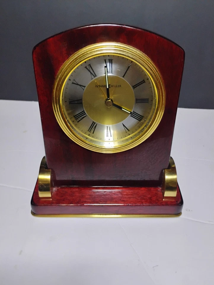 Howard Miller Braemore 645-189 Desktop Rosewood Alarm Quartz Clock - Image 2 of 4