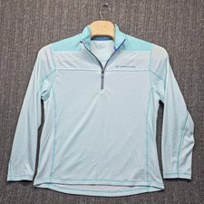 Vineyard Vines Men  s Large Sankaty 1/4 Zip Pullover Blue Stripe Performance Top