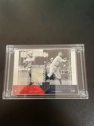 BABE RUTH 2024 JERSEY FUSION RIVALS RED SOX YANKEES HOF WORN PANTS SWATCH RELIC!