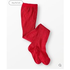 Hanna Andersson Shimmer Tights Scarlet Red Girls Sparkle U.S. Size 6-8