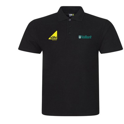 Gas Safe Register Embroidered Logo and Vaillant Logo opposite side Gas, Plumber