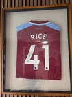 Declan Rice Signed Autographed West Ham United Umbro Soccer Jersey (Beckett COA)