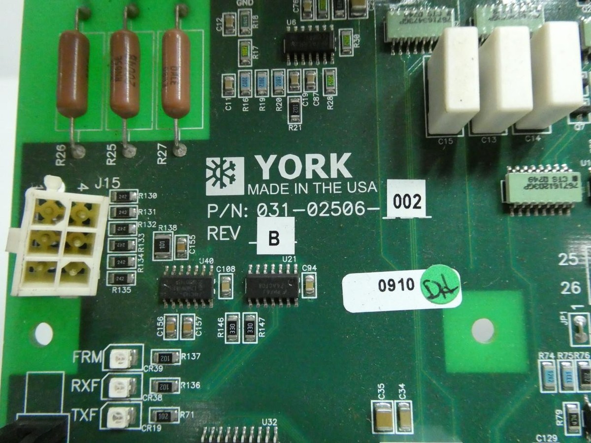 York 031-02506-002 Chiller Variable Speed Drive Logic Board