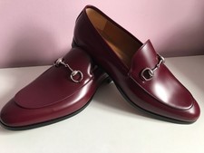 GUCCI Mens's Leather Loafer with horsebit UK 10 RRP £790 New Tag Box Dust Bags