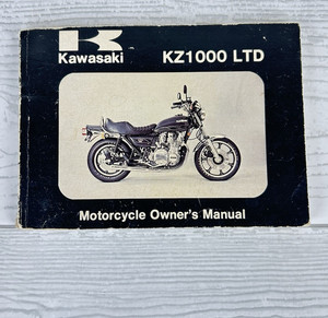 Genuine Kawasaki Owner's Manual Book 1979 KZ 1000-B4:LTD includes Wire Schematic