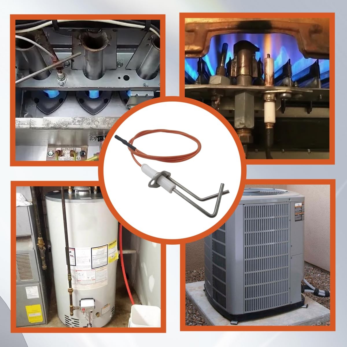 Qblahip 2025 62-23543-01 Direct Spark Ignitor for Rheem Furnace Flame Sensor