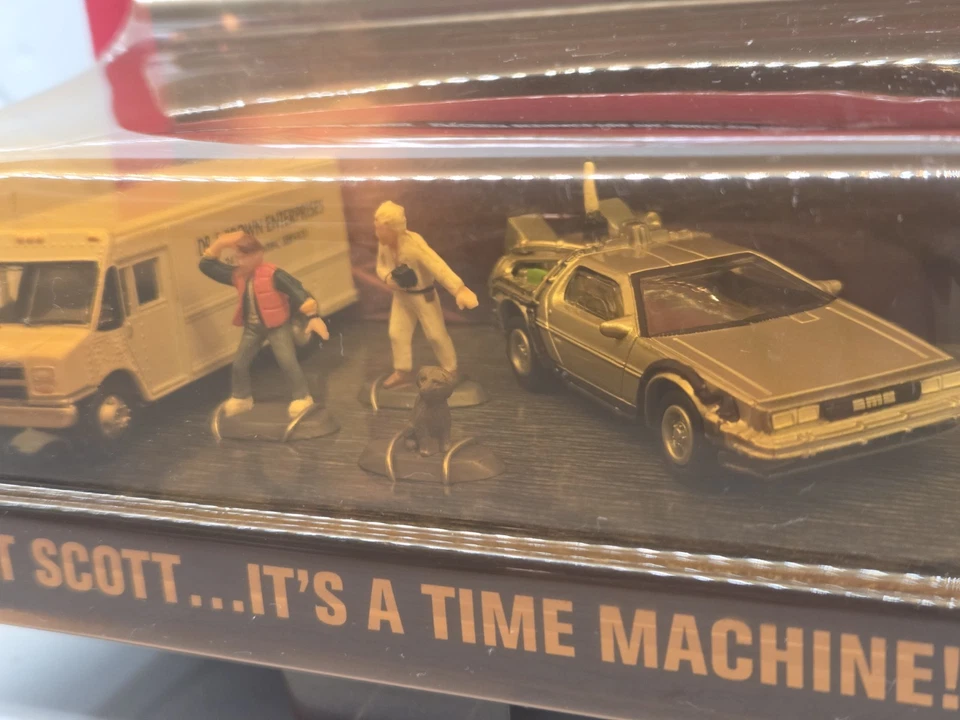 Johnny Lightning Back to the Future Time Machine Diorama Sealed! VHTF - Image 3 of 4