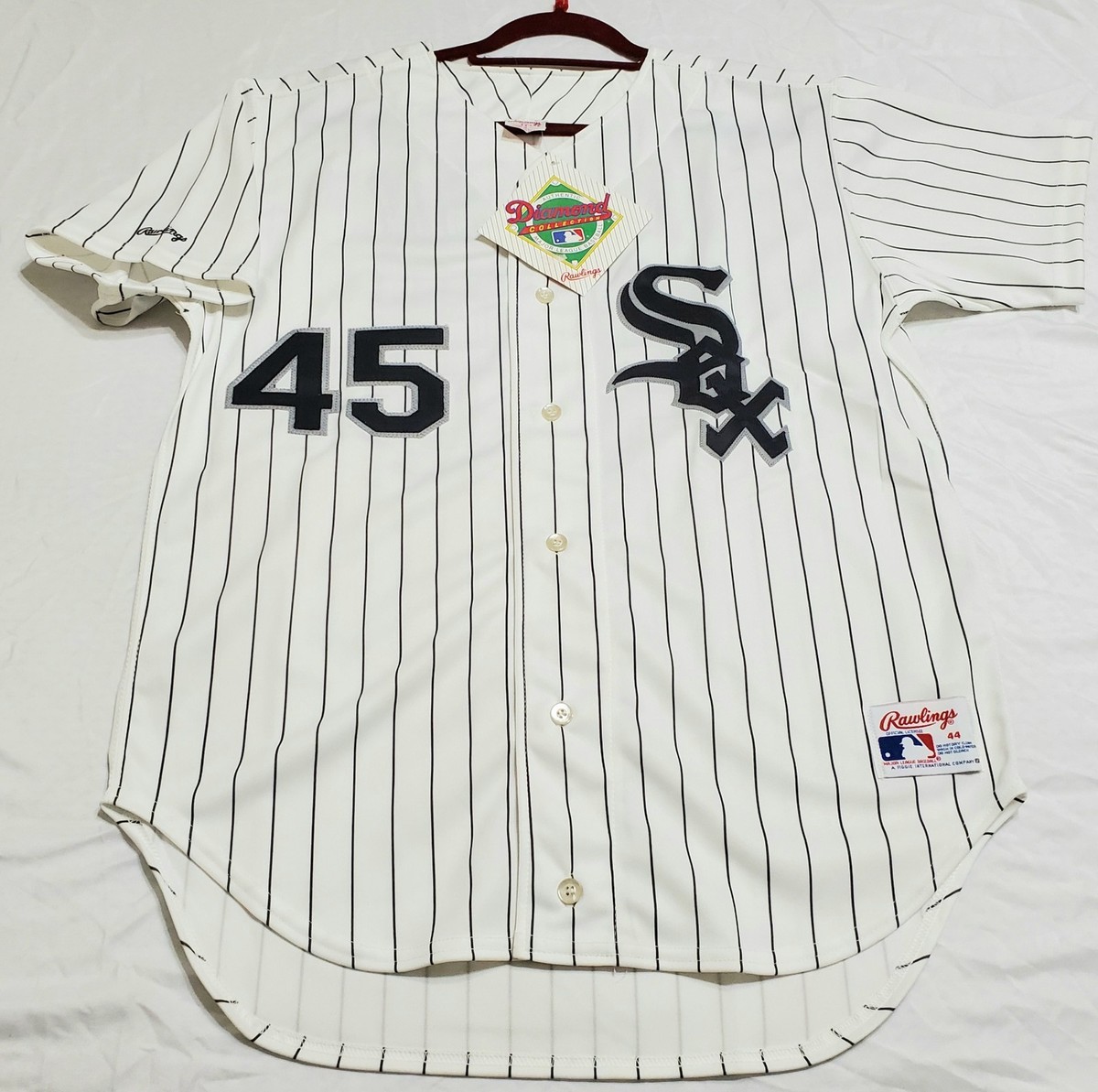 AUTHENTIC RAWLINGS MICHAEL JORDAN 42 MEDIUM, CHICAGO WHITE SOX