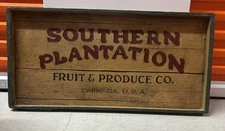 Vintage Original SOUTHERN PLANTATION FRUIT & PRODUCE CO.  CAIRO GA Wall Art